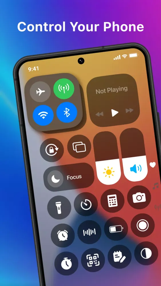 Capturas de pantalla de Control Center - Simple Panel