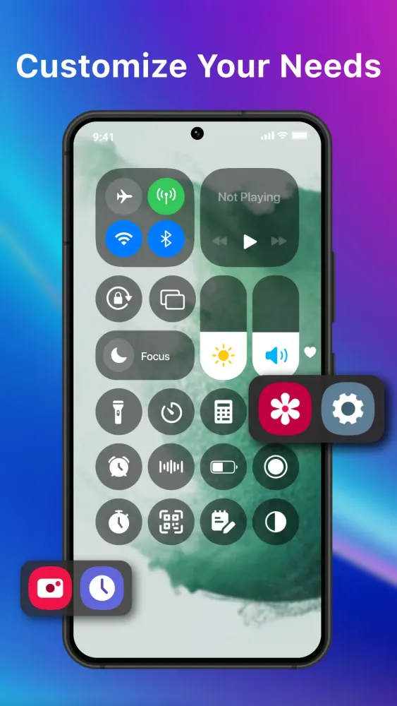 Capturas de pantalla de Control Center - Simple Panel