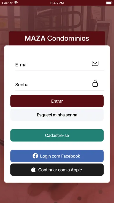 Capturas de tela do Maza Condominios
