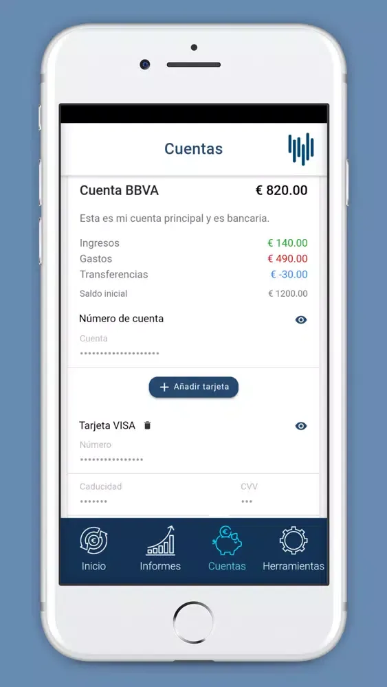 Capturas de pantalla de Control de Gastos e Ingresos