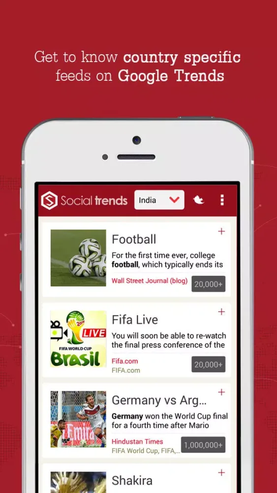Скриншоты Social Trends