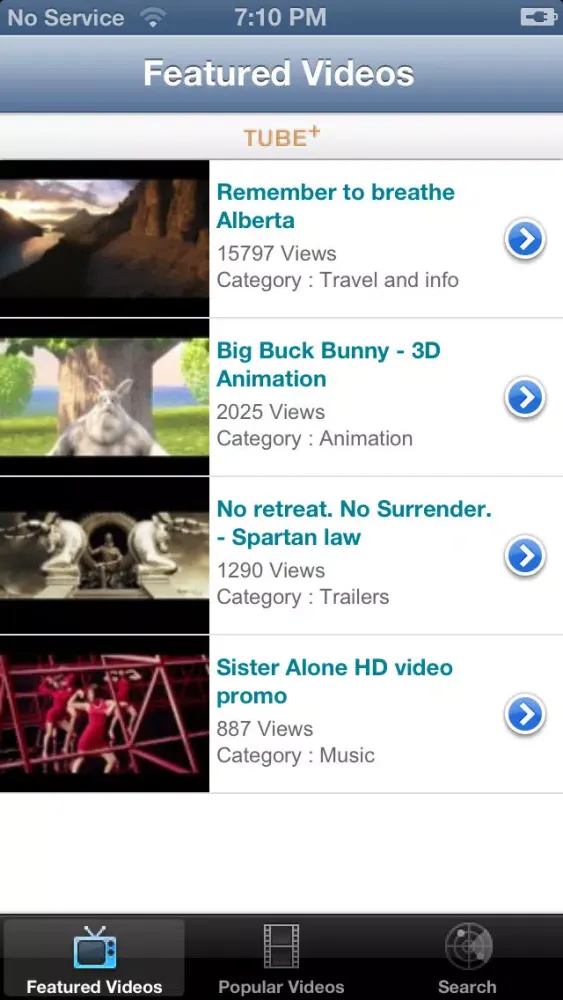 Screenshot di Tube Plus