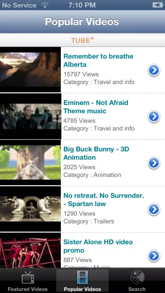 Screenshot di Tube Plus