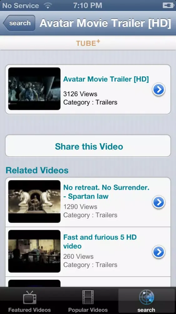 Screenshot di Tube Plus