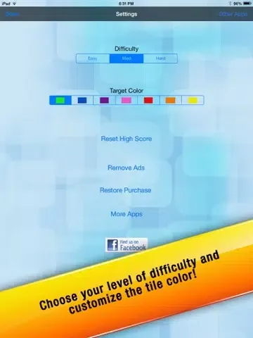Zrzuty ekranu Tap The Tile Challenge Free – Fast Visual Finger Touch Reflex Game iPad 