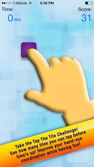 Zrzuty ekranu Tap The Tile Challenge Free – Fast Visual Finger Touch Reflex Game