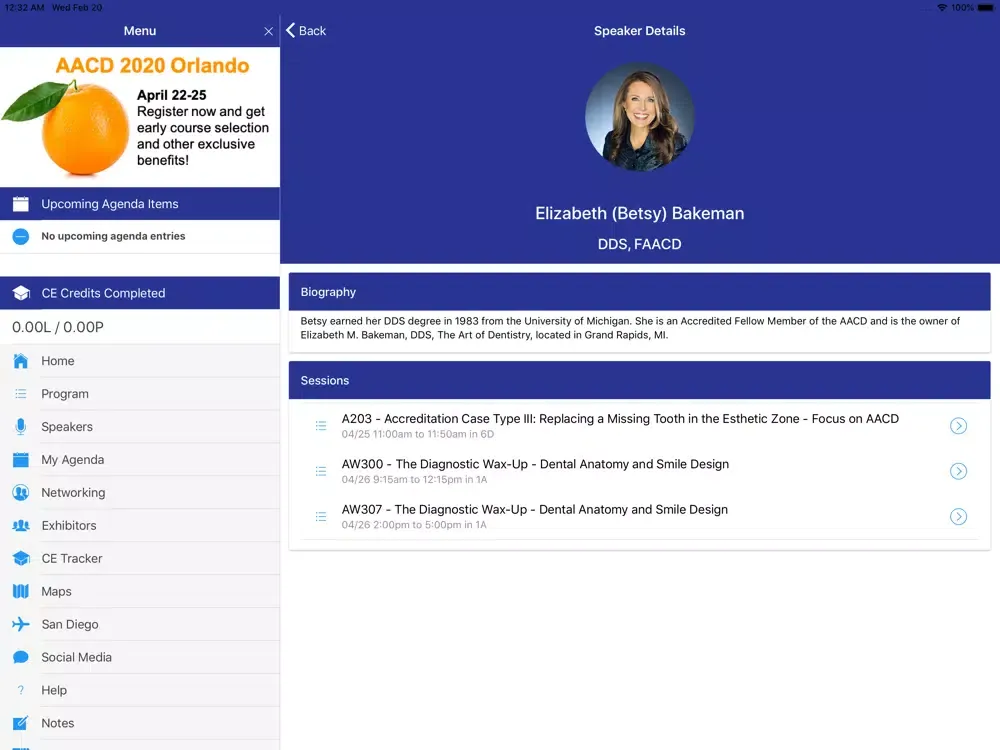 AACD 2019 iPad Screenshots