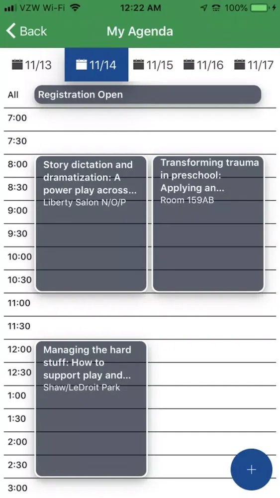 NAEYC 2018 Annual Conference スクリーンショット
