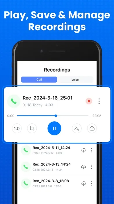 Auto Call Recorder - Recording 스크린샷