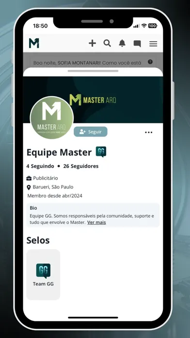 Capturas de tela do Master Arq
