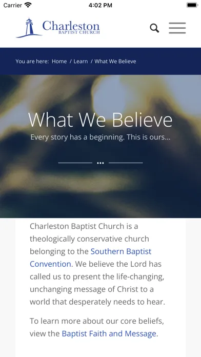 Charleston Baptist Church | SC स्क्रीनशॉट