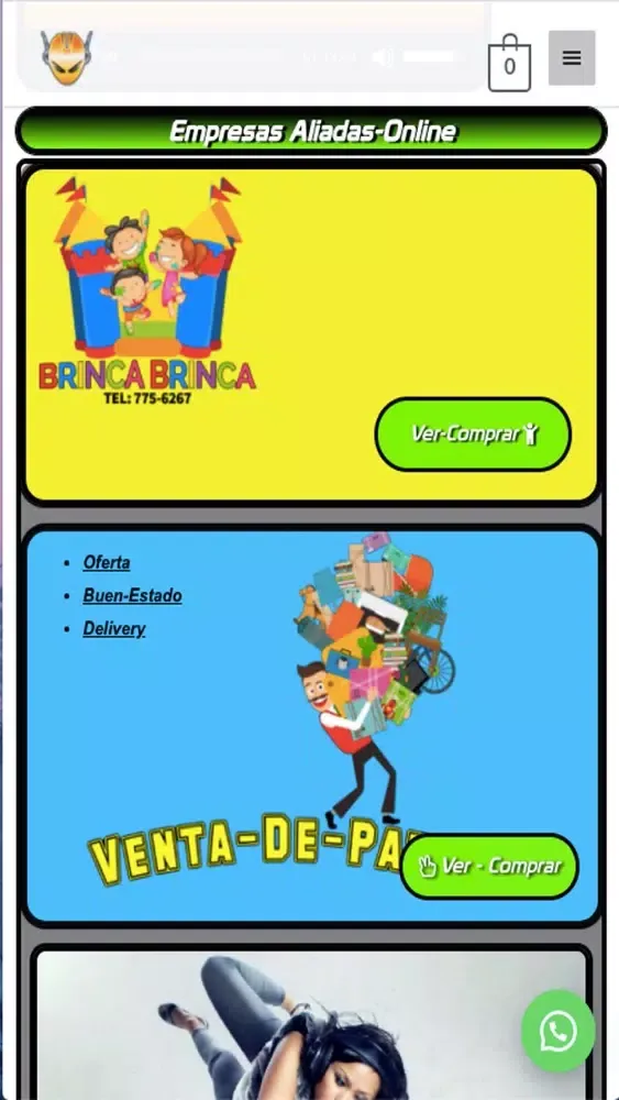 Tangkapan skrin Marciano EnLinea