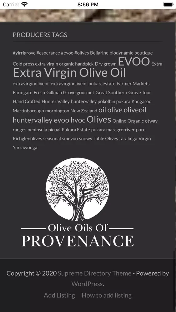 Olive Oils of Provenance سکرین شاٹس