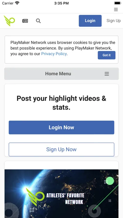 Скриншоты PlayMaker Network