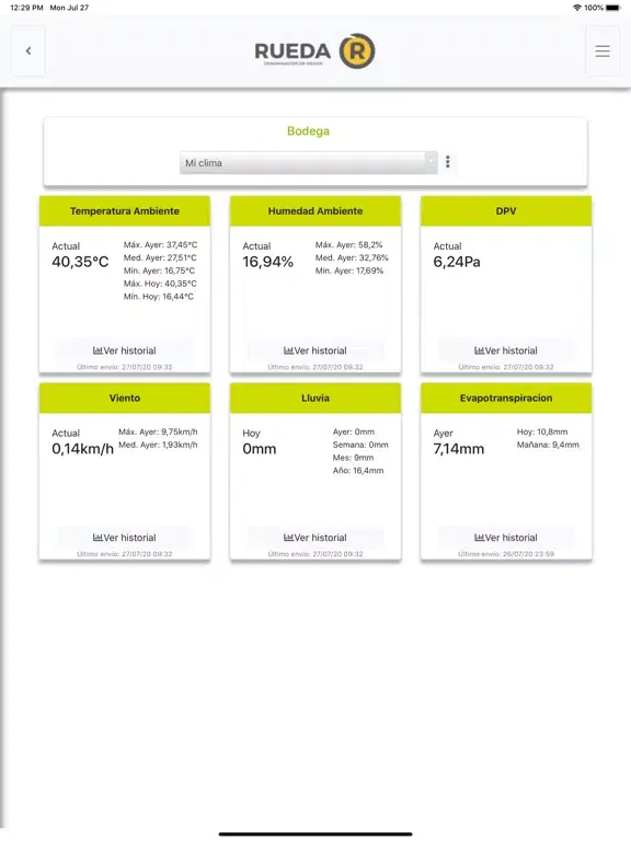 D.O. Rueda iPad  Screenshots