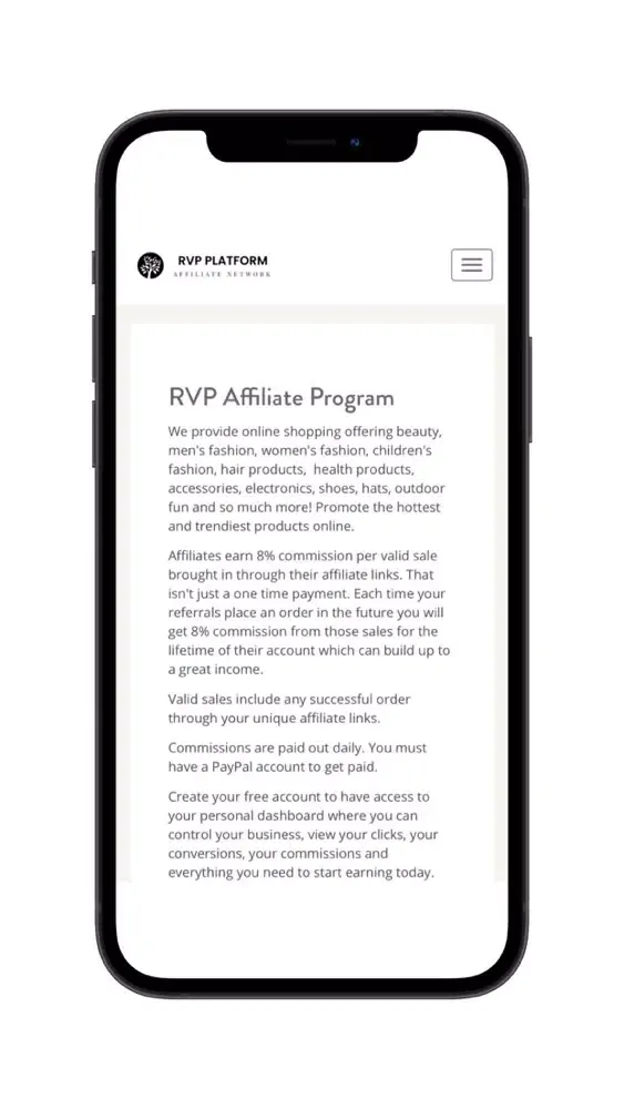 RVP Affiliates স্ক্রিনশট