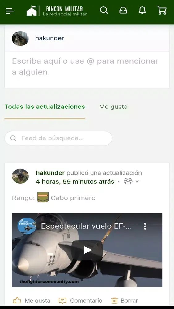 Tangkapan layar Rincón Militar