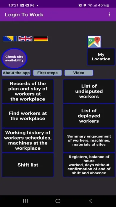 Login to work - phone login 스크린샷