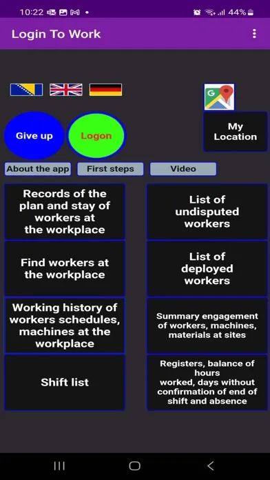 Login to work - phone login 스크린샷