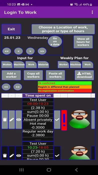 Login to work - phone login 스크린샷