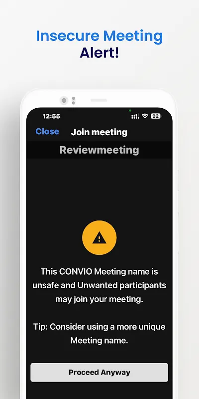 Tangkapan skrin Convio Connect