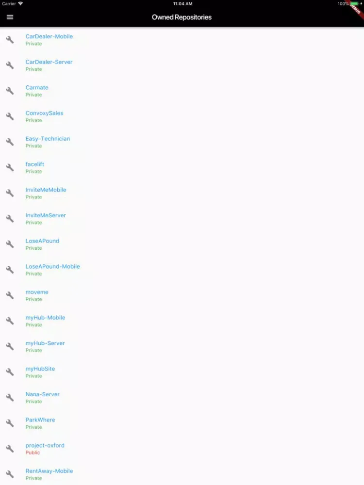 myHub - client for github iPad  스크린샷