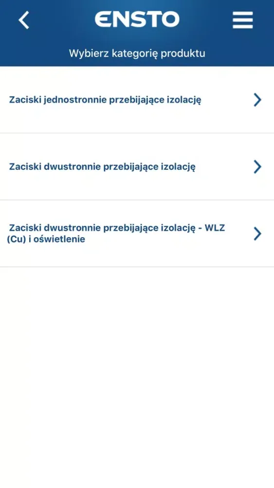 Скриншоты Ensto SLIWek-zaciski i uchwyty