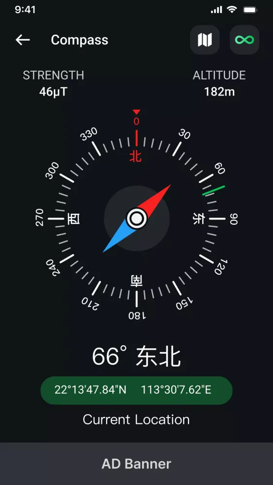 Digital Compass-Qibla Compass Screenshots