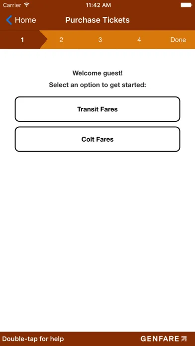 Capturas de pantalla de Porterville Transit Ticketing