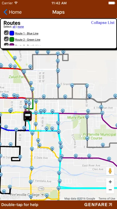 Capturas de pantalla de Porterville Transit Ticketing