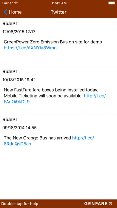 Capturas de pantalla de Porterville Transit Ticketing