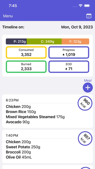Your Daily Calories Screenshots