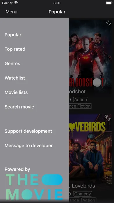 Tangkapan layar Find movies to watch