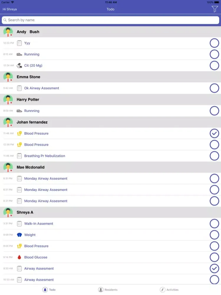 Capturas de tela do Helpers Home Care iPad 