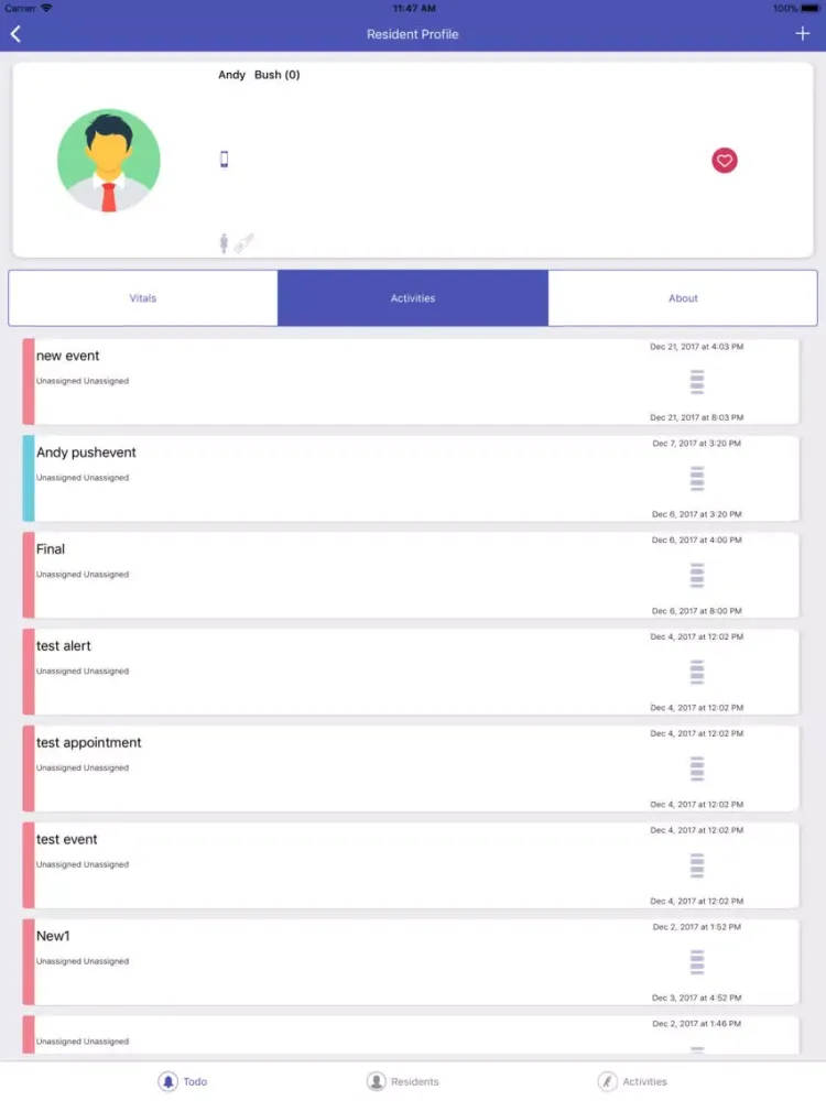 Capturas de tela do Helpers Home Care iPad 