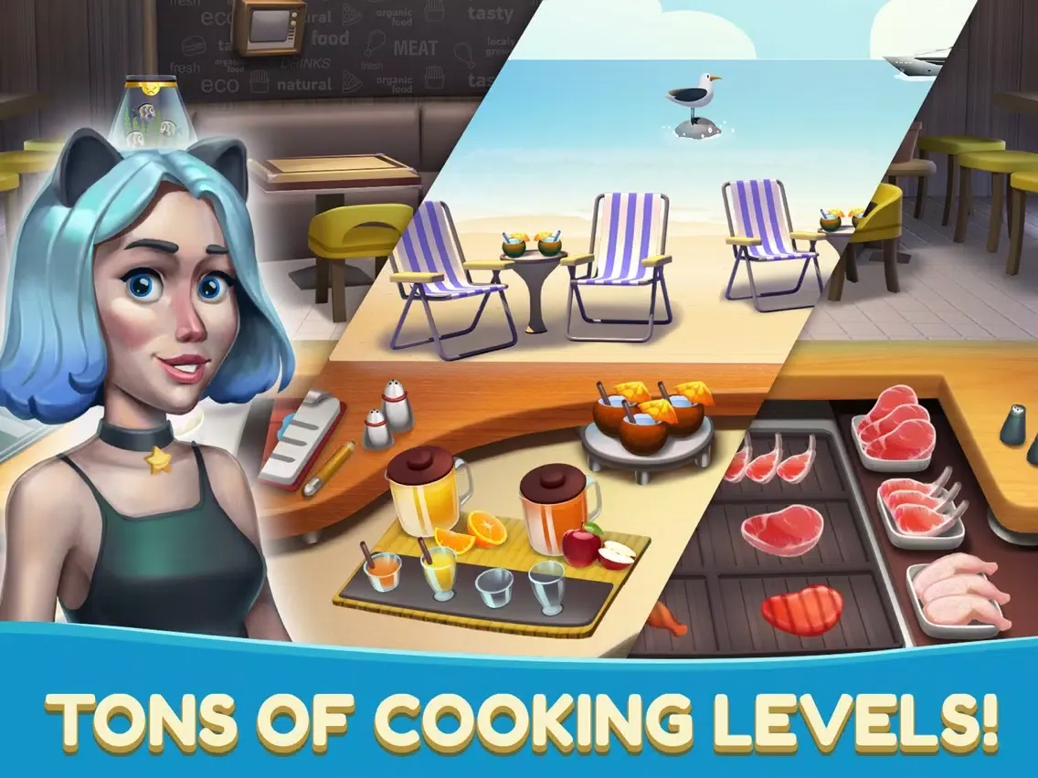 Cooking Games Cafe- Food Fever iPad  Screenshots
