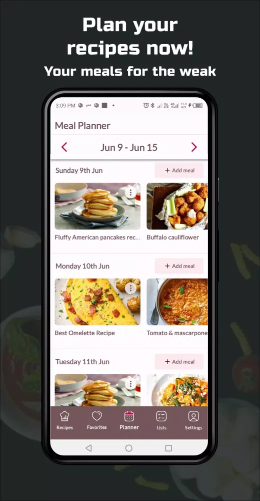 Recipes Wallet & Meal Planner スクリーンショット
