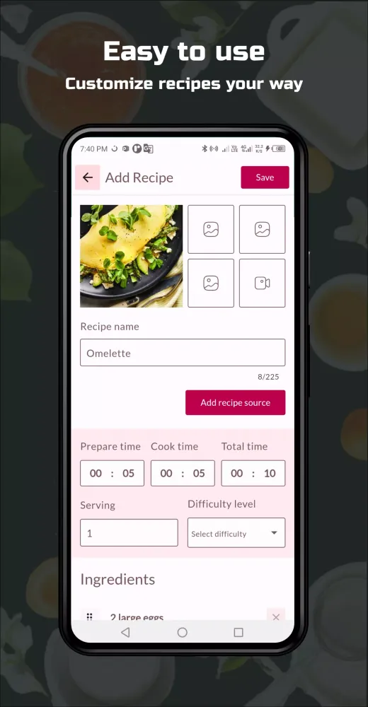 Recipes Wallet & Meal Planner スクリーンショット