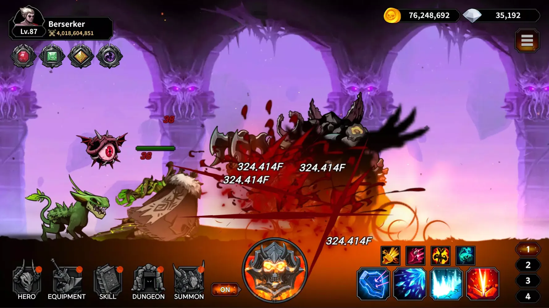 Tangkapan skrin Idle Berserker: legend of rpg