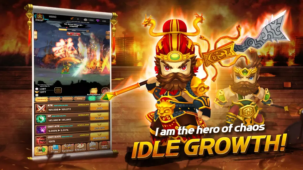 AFK Three Kingdoms : idle RPG应用截图