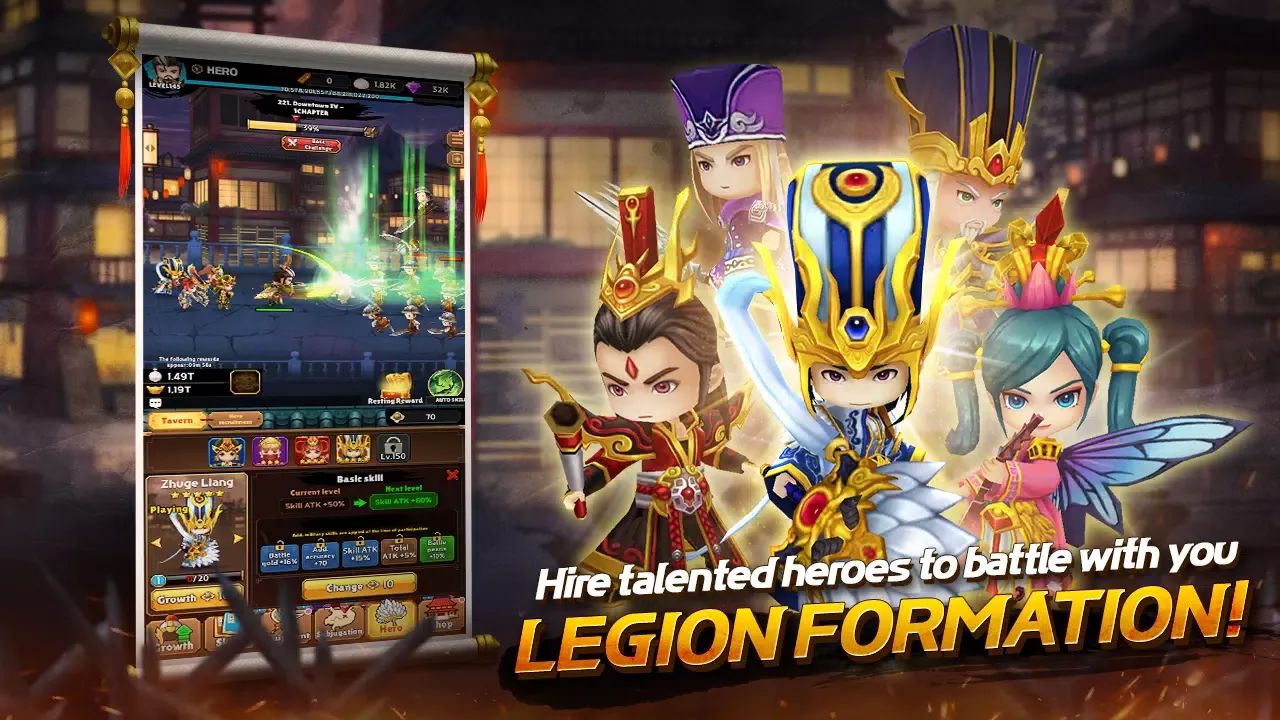AFK Three Kingdoms : idle RPG应用截图