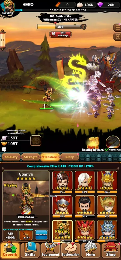 AFK Three Kingdoms : idle RPG应用截图