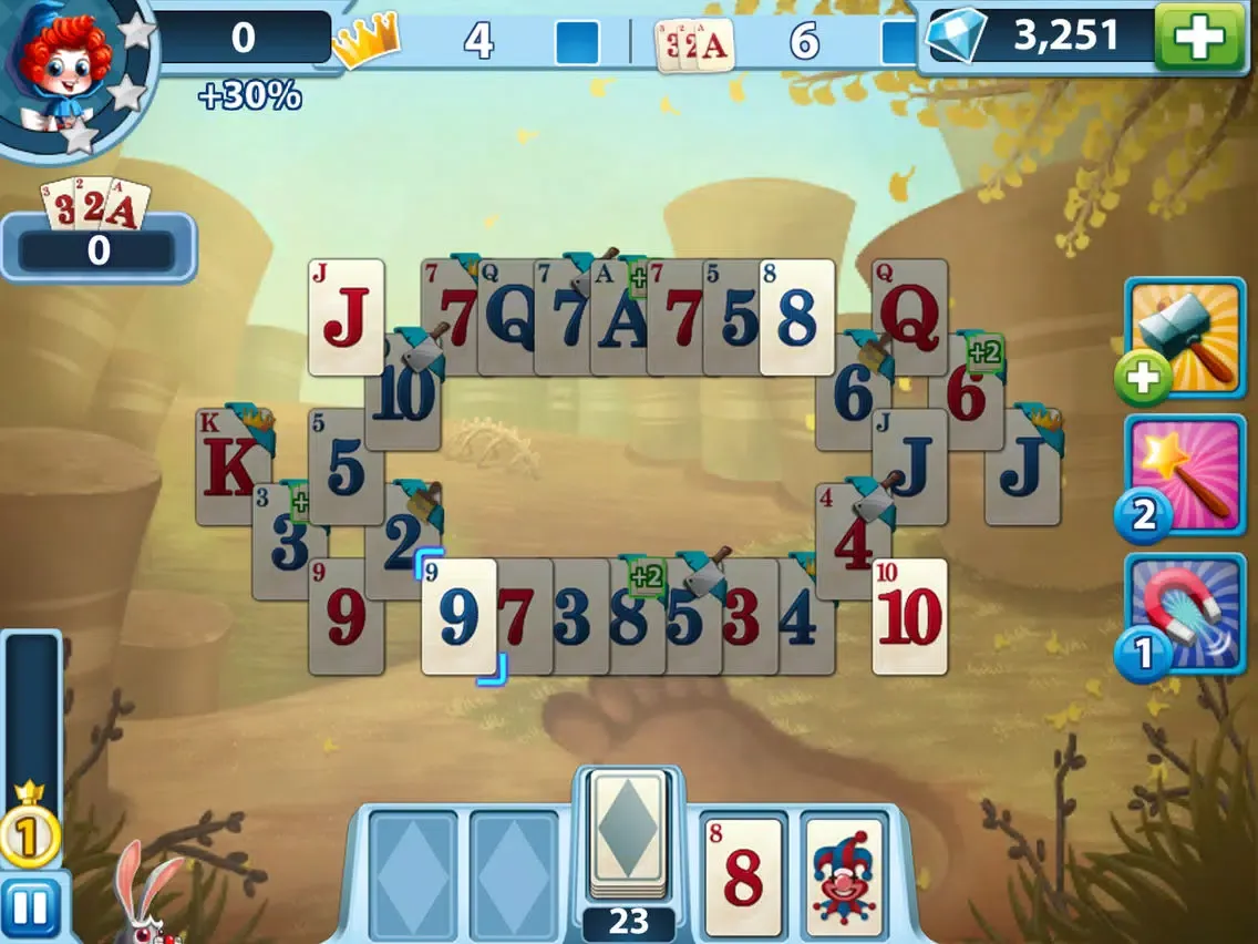 Solitaire in Wonderland iPad  스크린샷