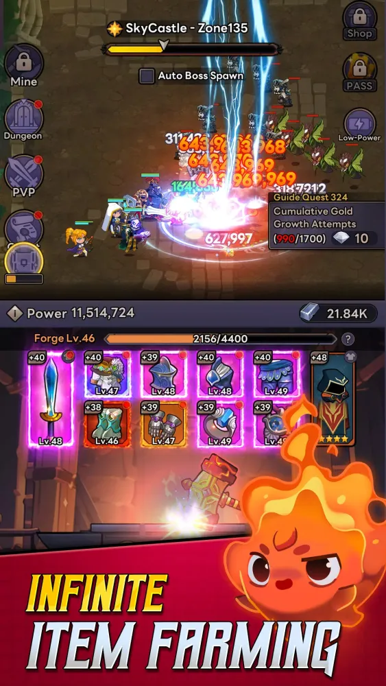 Ảnh chụp màn hình của Self-Service Knight