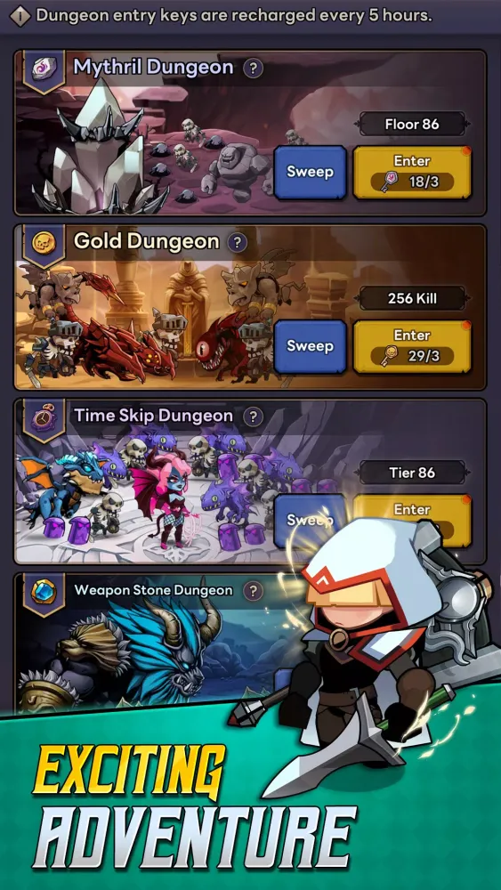 Ảnh chụp màn hình của Self-Service Knight