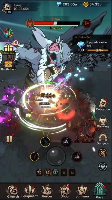 ภาพหน้าจอของ Idle Titan Slayer : Action RPG