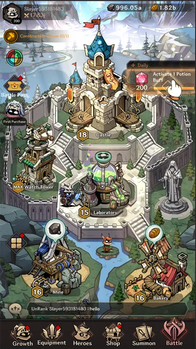ภาพหน้าจอของ Idle Titan Slayer : Action RPG