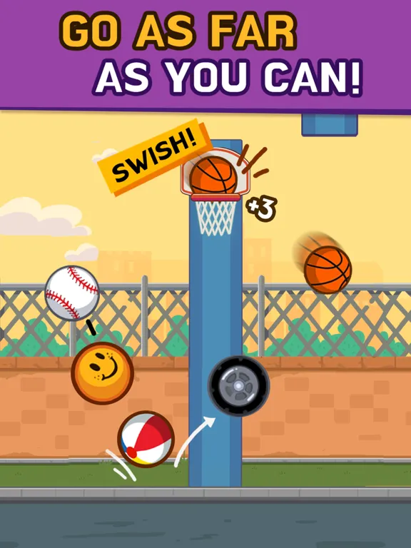 ภาพหน้าจอของ Flying Hoops! iPad 