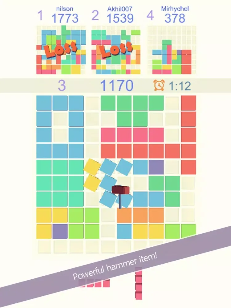 Captures d'écran de 1010 vs 1010 - Online, Puzzle iPad 