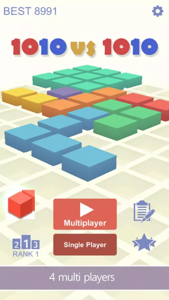 Captures d'écran de 1010 vs 1010 - Online, Puzzle
